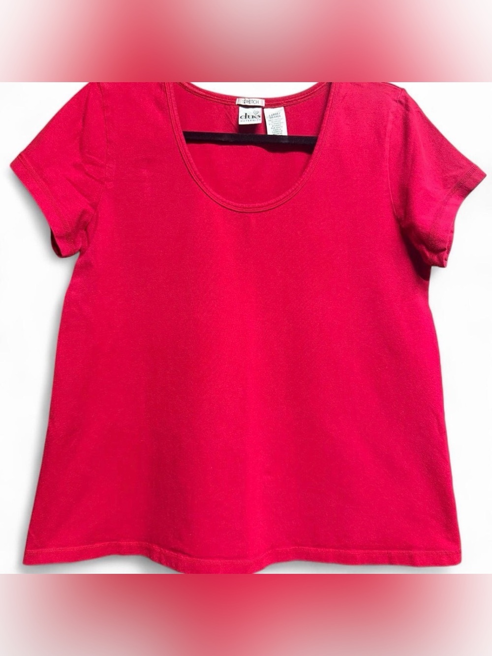 Red Maternity T-Shirt- Duo Sz: L